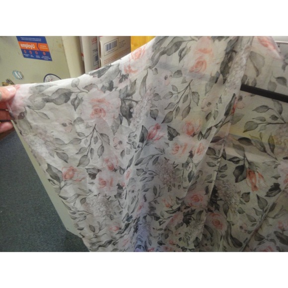 Style 5 pastel flower flowy open cover up duster or tie up for top ONE Size NWT - Picture 5 of 7